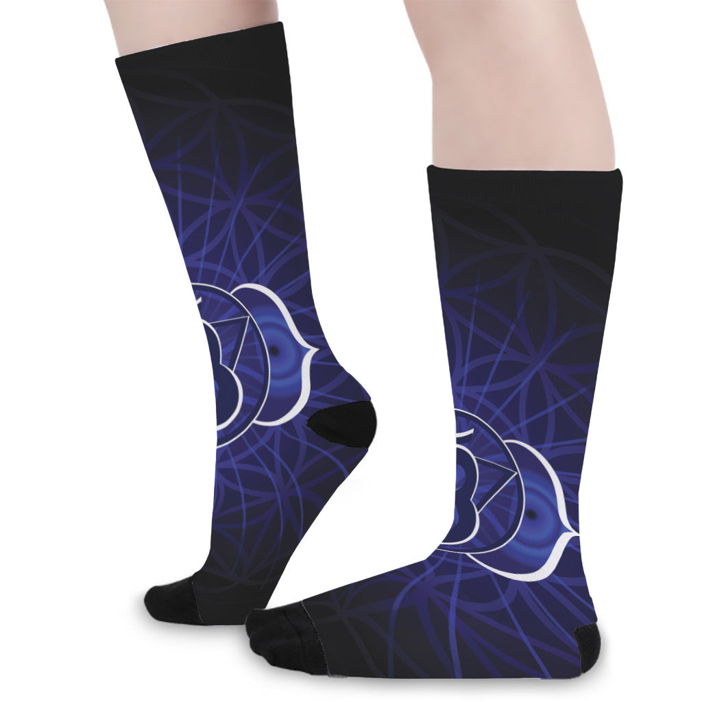 Ajna Chakra Spiritual Print Long Socks