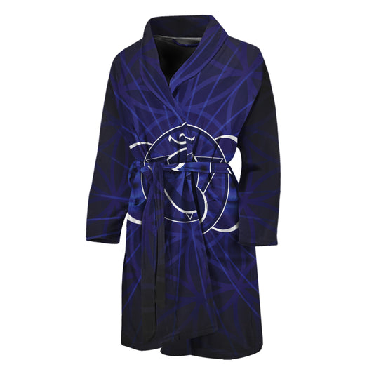 Ajna Chakra Spiritual Print Men's Bathrobe