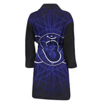 Ajna Chakra Spiritual Print Men's Bathrobe