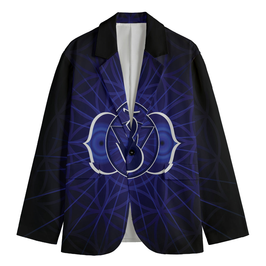 Ajna Chakra Spiritual Print Men's Blazer