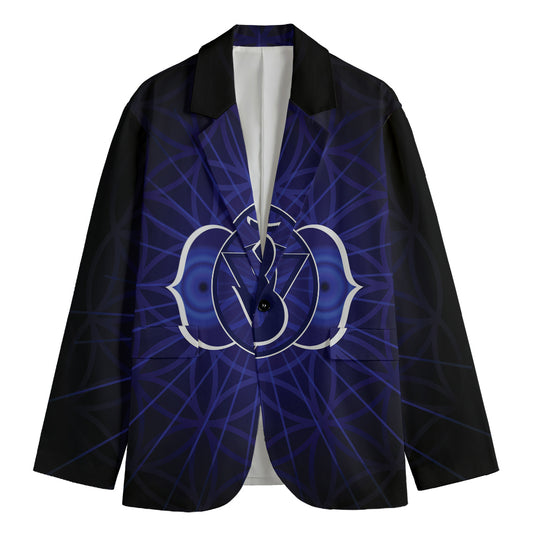 Ajna Chakra Spiritual Print Men's Blazer