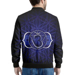 Ajna Chakra Spiritual Print Men's Bomber Jacket