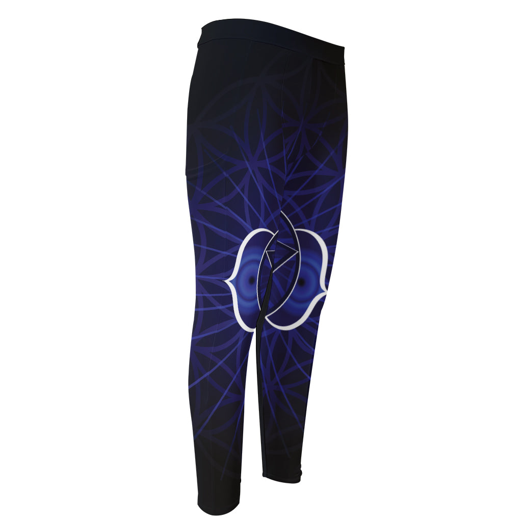 Ajna Chakra Spiritual Print Men's Compression Pants