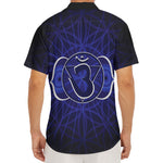 Ajna Chakra Spiritual Print Men's Deep V-Neck Shirt