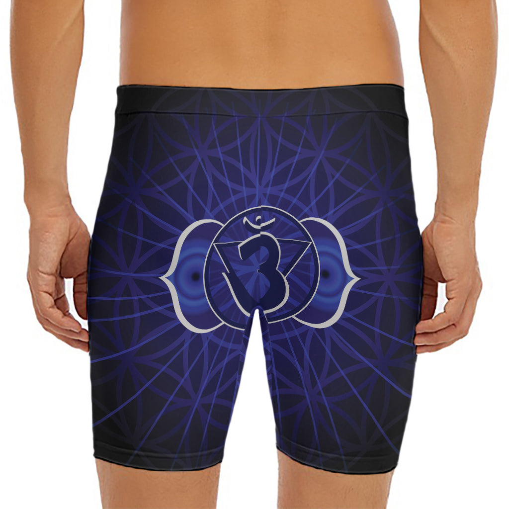 Ajna Chakra Spiritual Print Men's Long Boxer Briefs