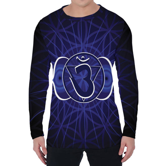 Ajna Chakra Spiritual Print Men's Long Sleeve T-Shirt