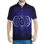 Ajna Chakra Spiritual Print Men's Polo Shirt