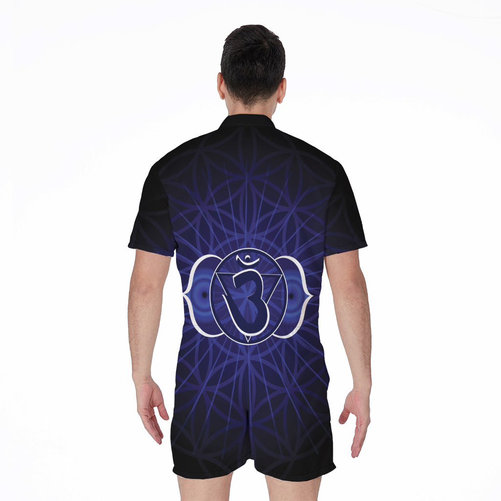 Ajna Chakra Spiritual Print Men's Rompers