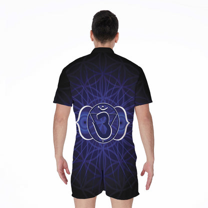 Ajna Chakra Spiritual Print Men's Rompers