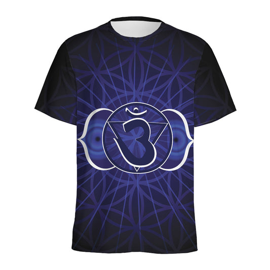 Ajna Chakra Spiritual Print Men's Sports T-Shirt