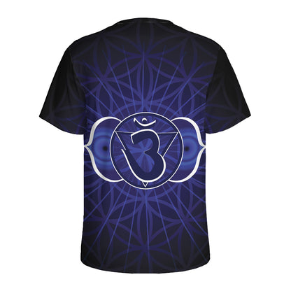 Ajna Chakra Spiritual Print Men's Sports T-Shirt
