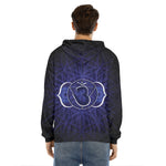 Ajna Chakra Spiritual Print Men's Velvet Pullover Hoodie