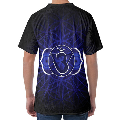 Ajna Chakra Spiritual Print Men's Velvet T-Shirt