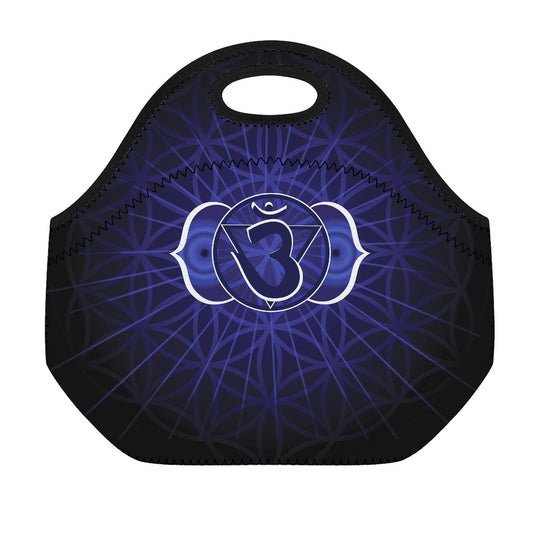 Ajna Chakra Spiritual Print Neoprene Lunch Bag