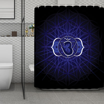 Ajna Chakra Spiritual Print Polyester Shower Curtain