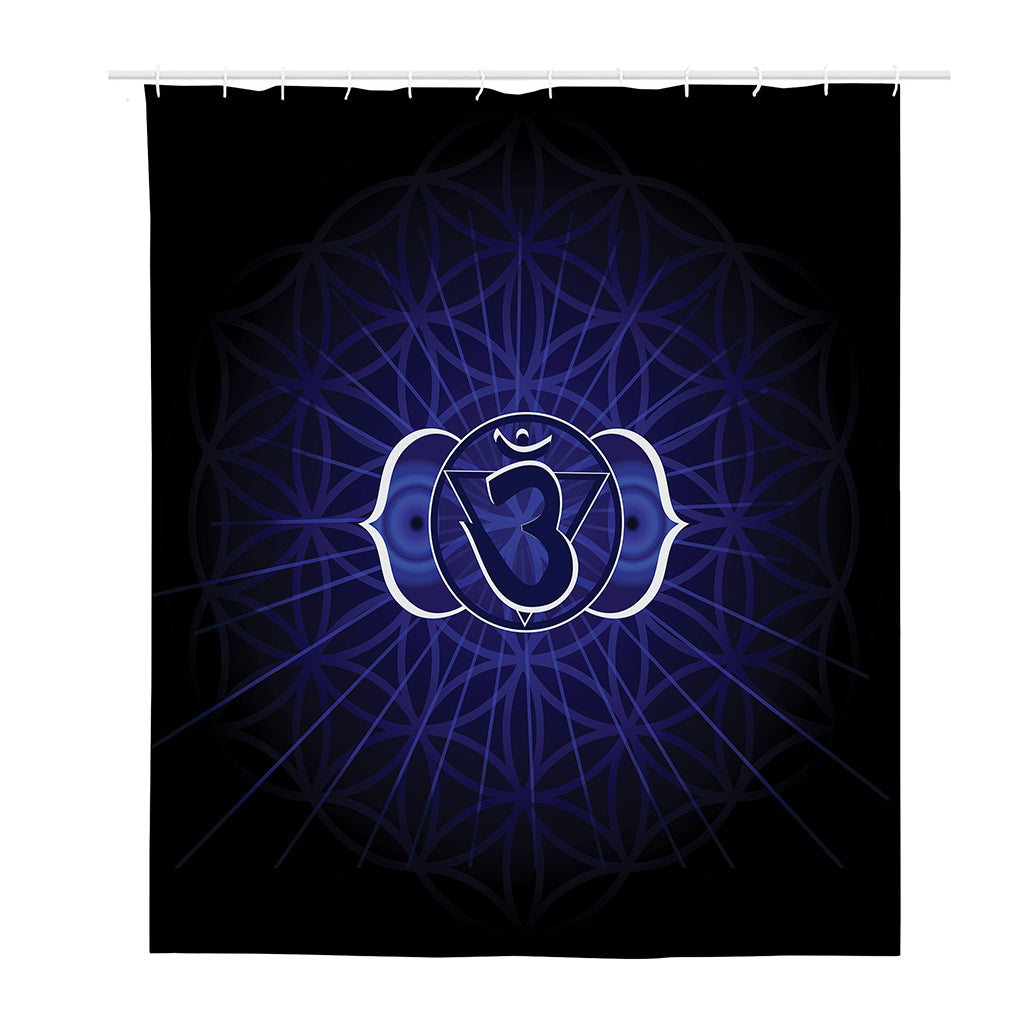Ajna Chakra Spiritual Print Polyester Shower Curtain