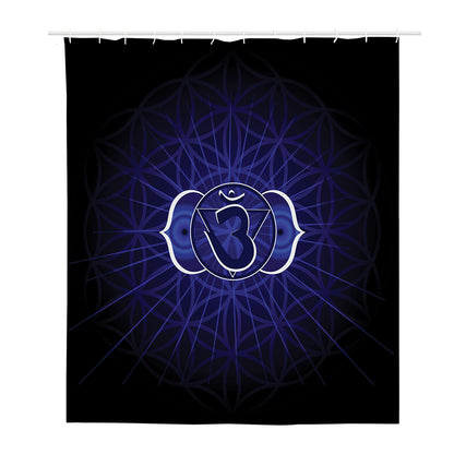 Ajna Chakra Spiritual Print Polyester Shower Curtain
