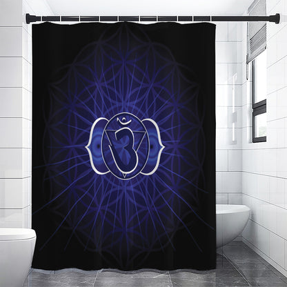 Ajna Chakra Spiritual Print Premium Shower Curtain