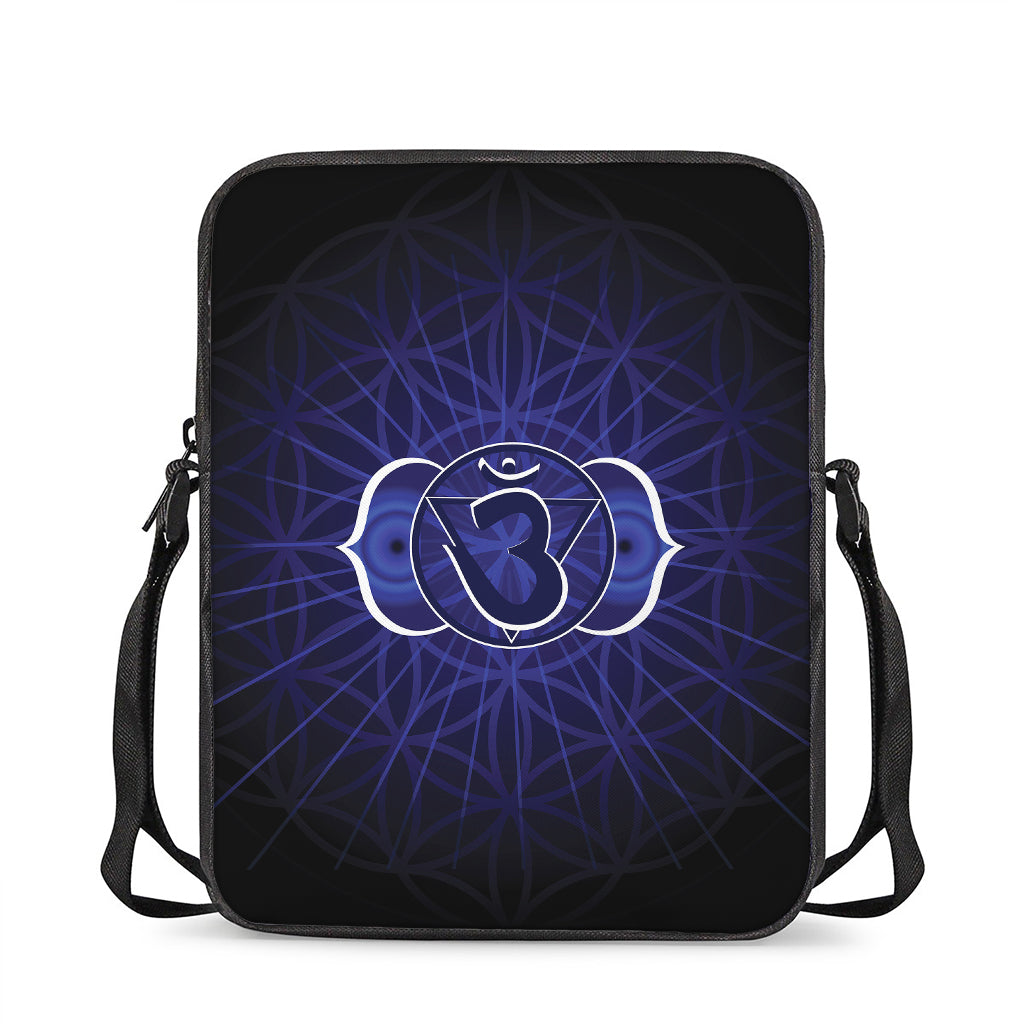 Ajna Chakra Spiritual Print Rectangular Crossbody Bag