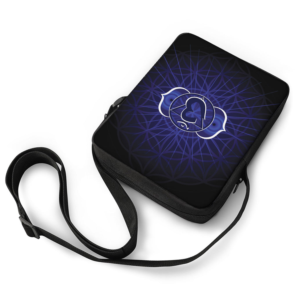 Ajna Chakra Spiritual Print Rectangular Crossbody Bag