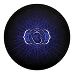 Ajna Chakra Spiritual Print Round Blanket