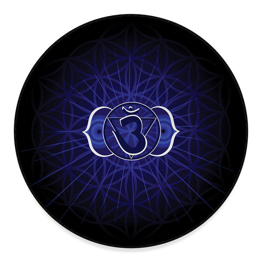 Ajna Chakra Spiritual Print Round Floor Mat