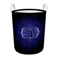 Ajna Chakra Spiritual Print Round Laundry Basket