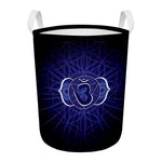 Ajna Chakra Spiritual Print Round Laundry Basket