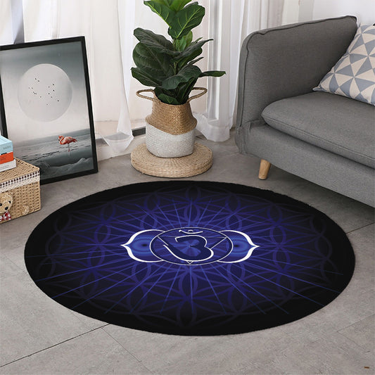Ajna Chakra Spiritual Print Round Rug