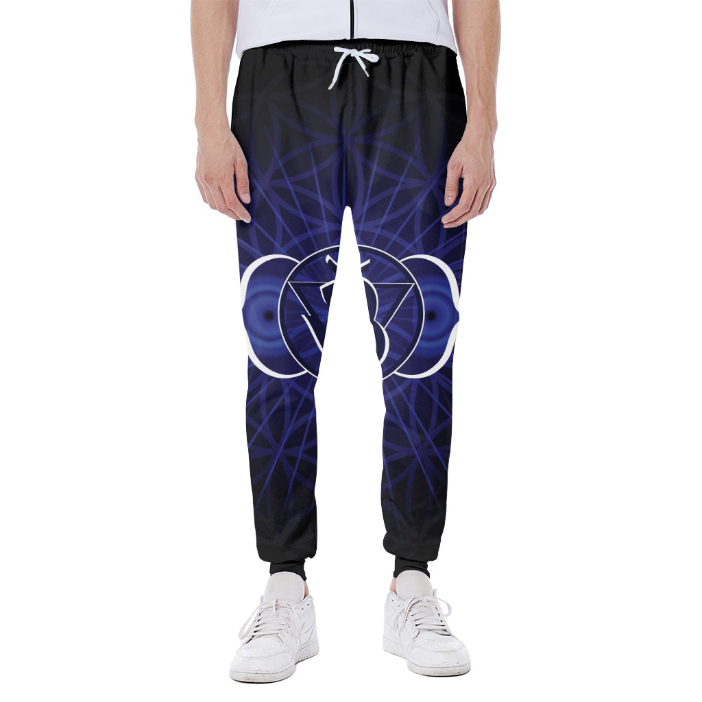Ajna Chakra Spiritual Print Scuba Joggers
