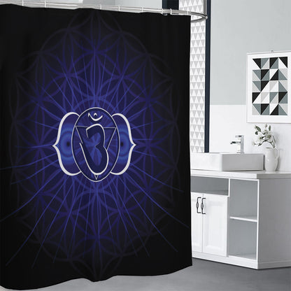 Ajna Chakra Spiritual Print Shower Curtain