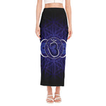 Ajna Chakra Spiritual Print Side Slit Maxi Skirt