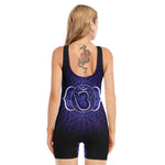 Ajna Chakra Spiritual Print Sleeveless One Piece Swimsuit