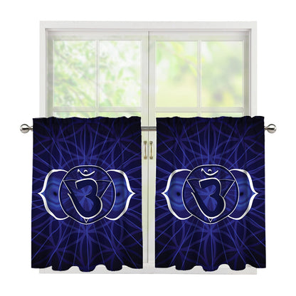 Ajna Chakra Spiritual Print Tier Curtains