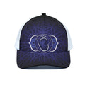 Ajna Chakra Spiritual Print White Mesh Trucker Hat