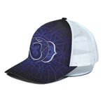 Ajna Chakra Spiritual Print White Mesh Trucker Cap
