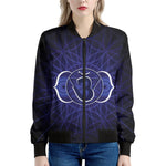 Ajna Chakra Spiritual Print Women's Bomber Jacket