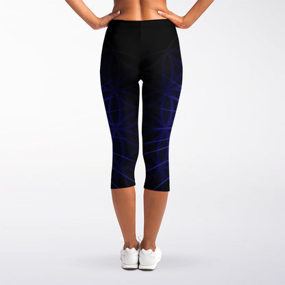 Ajna Chakra Spiritual Print Women's Capri Leggings