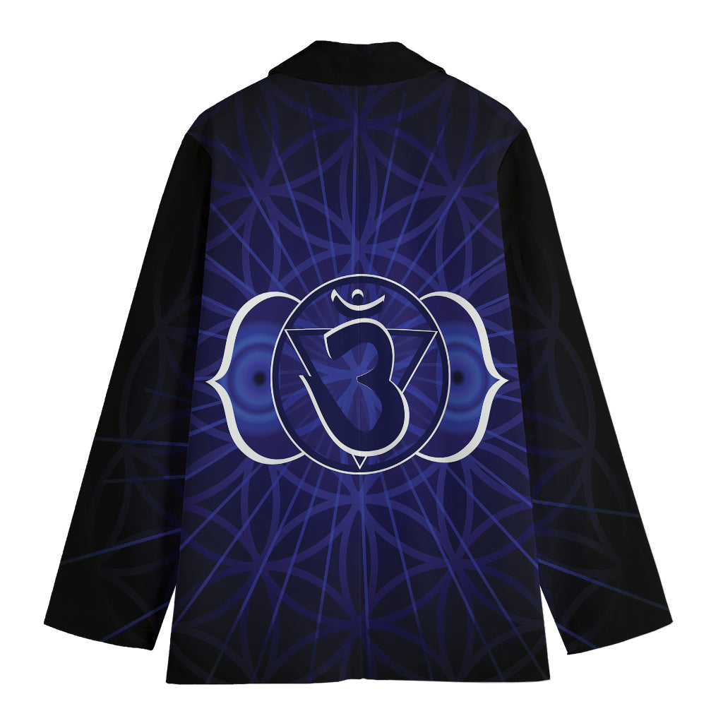 Ajna Chakra Spiritual Print Women's Cotton Blazer