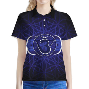 Ajna Chakra Spiritual Print Women's Polo Shirt