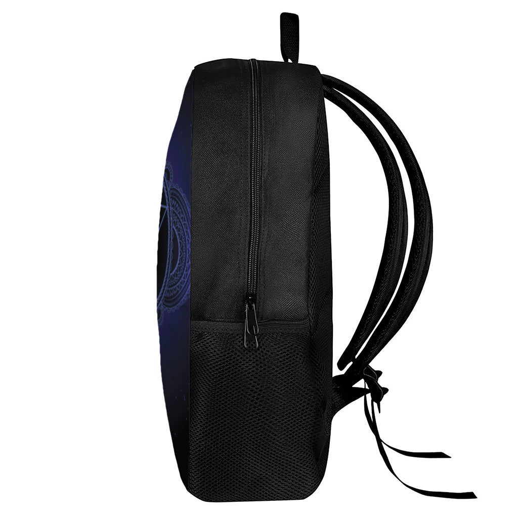 Ajna Chakra Symbol Print 17 Inch Backpack