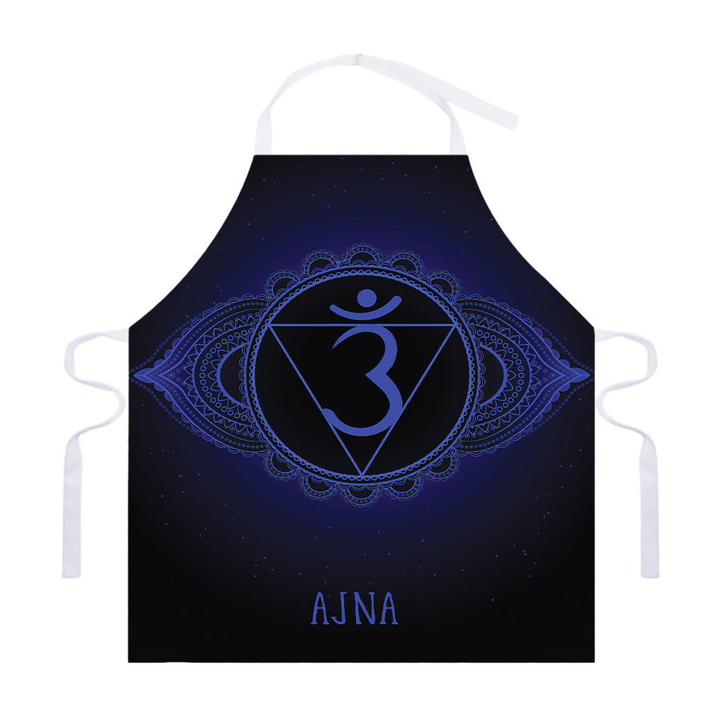 Ajna Chakra Symbol Print Adjustable Apron