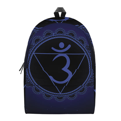 Ajna Chakra Symbol Print Backpack