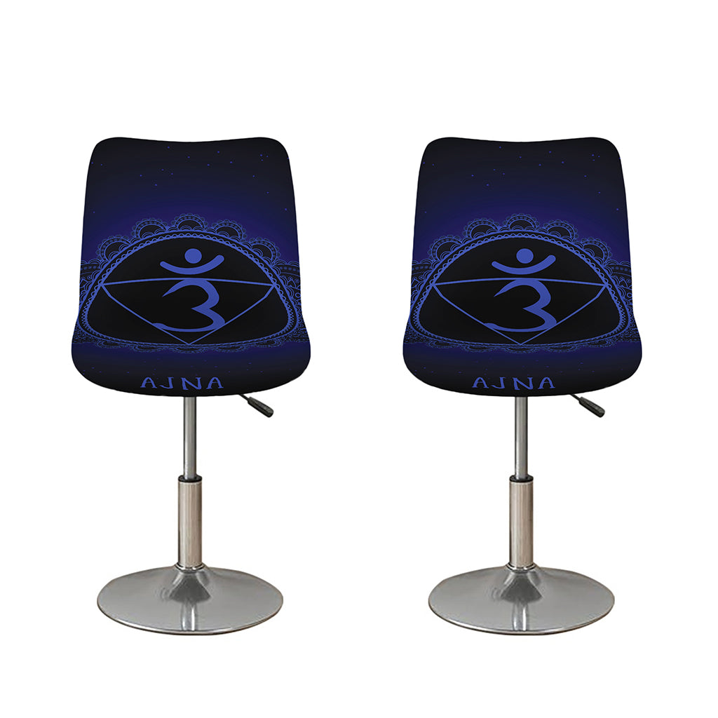 Ajna Chakra Symbol Print Bar Stool Covers