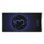 Ajna Chakra Symbol Print Beach Towel