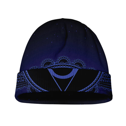 Ajna Chakra Symbol Print Beanie