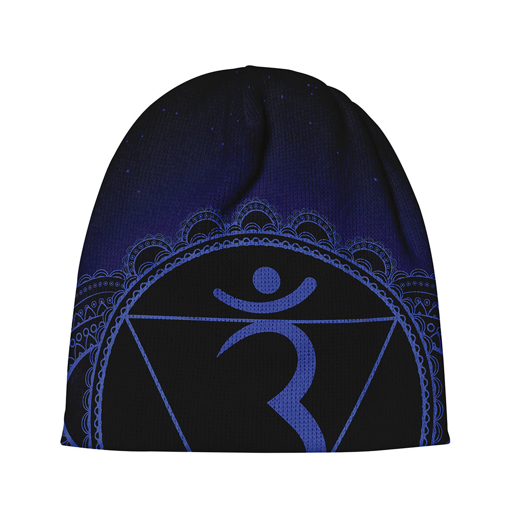Ajna Chakra Symbol Print Beanie