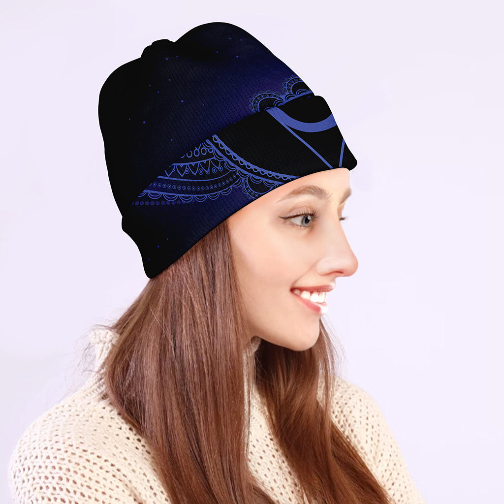 Ajna Chakra Symbol Print Beanie