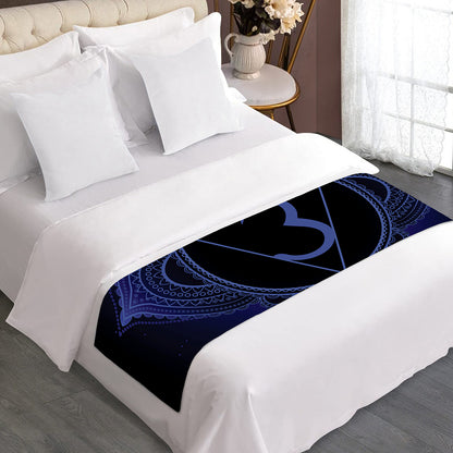 Ajna Chakra Symbol Print Bed Runner