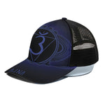 Ajna Chakra Symbol Print Black Mesh Trucker Cap